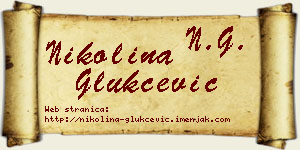 Nikolina Glukčević vizit kartica